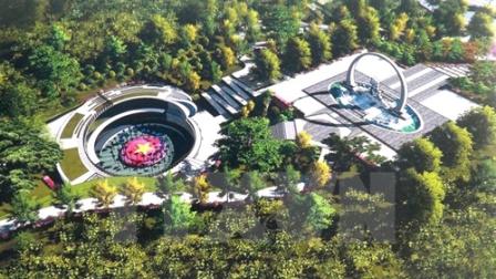 Pose de la première pierre du mémorial dédié aux soldats de Gac Ma